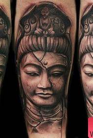 ena Priljubljeni klasični rezbarjenje kamna Guanyin tatoo vzorec