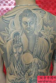 Modello del tatuaggio del Buddha: modello del tatuaggio del Buddha Buddha sul retro