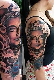 Будда қолынан жасалған татуировкасы