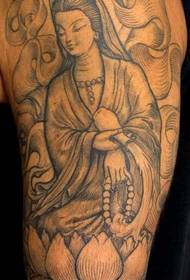 Ruka Guanyin Tattoo Pattern