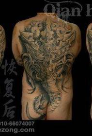samec zpět populární klasické plné zpět boha tetování vzor
