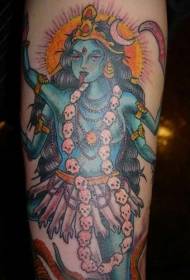 modeli i tatuazhit të zotit Vishnu