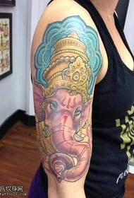 arm kleur zoals god tattoo patroon