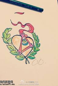 Rukopis tetování Love Love God Eye