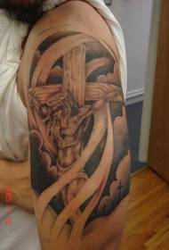 十字架上的耶穌紋身圖案
