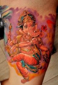 stile di pittura ad acquerello bella danza come il modello del tatuaggio di Dio
