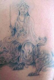 Važiuojantis Guanyin tatuiruotės modelio paveikslėlis