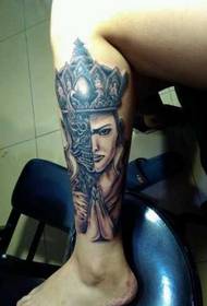 gamba Guanyin Tattoo Pattern