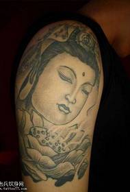 Modela Tattoo ya Arm Guanyin