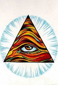 Imatge del patró del manuscrit del tatuatge dels ulls de Déu