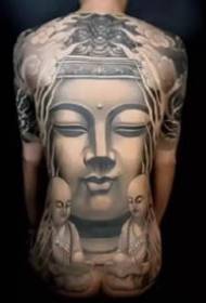 набор от 3D реалистични татуировки на Буда, свързани със статуи на Буда