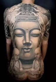 ṣeto ti tatuu Buddha ojulowo 3D awọn iṣẹ ti o ni ibatan si awọn ere Buddha