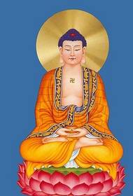 Pilt Buddha tätoveeringu käsikirjamustrist