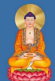 Aworan kan ti afọwọkọ afọwọ afọwọlẹ ara Buddha