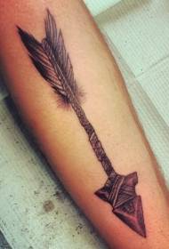 Patrún Tattoo Arrow Indiach Treibhe Ársa