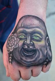 Ritrattu di u Tatuatu di Maitreya à a manu