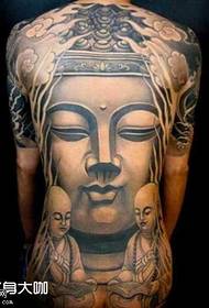 Back Buddha Tattoo Pattern