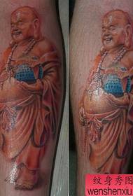 Modello di tatuaggio Maitreya di colore delle gambe