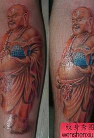 ຮູບແບບ Tattoo Maitreya ທີ່ມີສີຂາ