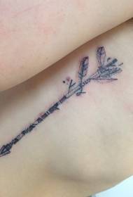 Modello di tatuaggio di personalità freccia indiana di colore
