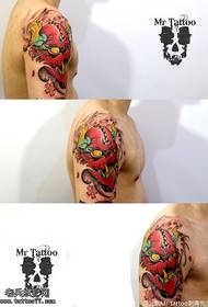 Patró de tatuatge de Prajna vermell