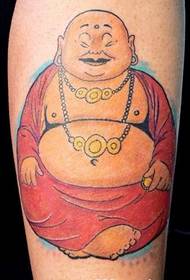 Smile Buddha Tattoo iphethini Isithombe