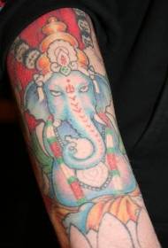ruvara rwe ruoko East Indian Ganesha tattoo pikicha