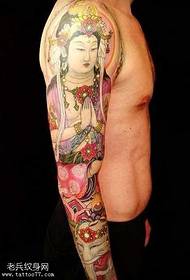 braccio tatuaggio Guanyin Buddha