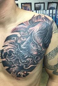very cool classic personality like tattoo pattern
