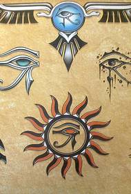 va recomanar un grup de personalitats del patró de tatuatge d’ulls d’Horus