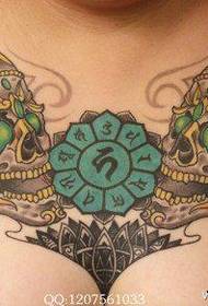 ti fi devan pwatrin fre bala Modèl Tattoo
