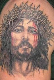 Teste padrão do tatuagem do rasgo do rasgo de Jesus