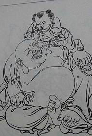 Pola Manuskrip Maitreya Tattoo