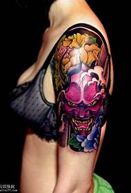 disegno del tatuaggio braccio viola prajna