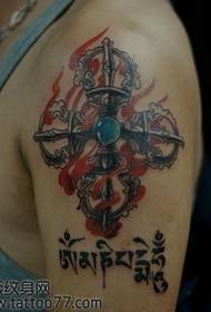 Arm religiöser Esel Kong Diamond Tattoo Pattern