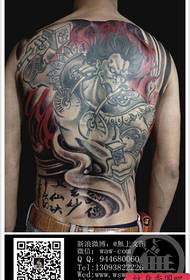 espalda masculina fresco completo traseiro Lei Zhenzi Patrón de tatuaxe