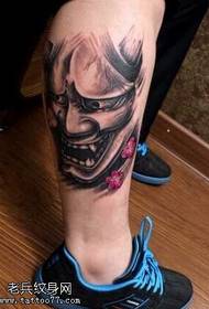 Leg Prajna Tattoo Patroon