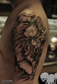 modello di braccia dea grande tempo tatuaggio