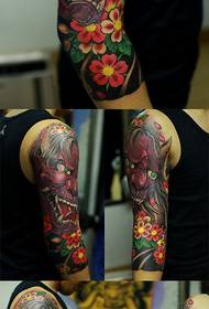 manlig arm mode dominerande Prajna tatuering mönster