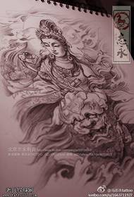 modello di tatuaggio tradizionale Guanyin libro portatile