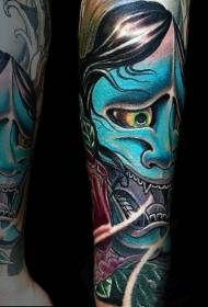 Prajna Mask Tattoo Fashion and Personality of Prajna Mask Tattoo Model