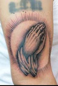Tatuaje: Patrón de tatuaje de mano de Buda de brazo
