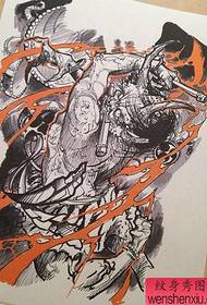 modello di tatuaggio Raytheon con schiena piena prepotente super cool