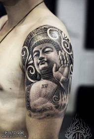 brazo agitando patrón de tatuaxe grande de Buda 157708 brazo patrón de tatuaxe de Buda