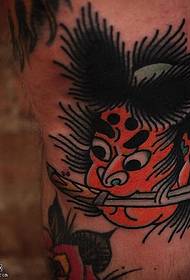 perna tatuaje musashi en estilo xaponés