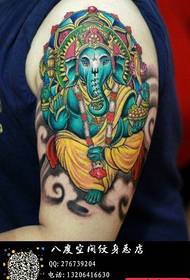 braç popular popular model tradicional de tatuatge d'elefant de color 157372 - braç masculí un model de tatuatge de teranyina molt maco