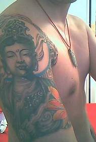 Modello di tatuaggio del Buddha della parte superiore del corpo