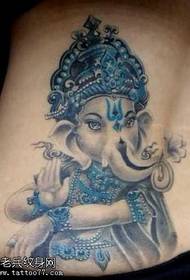 Waist-like god tattoo pattern