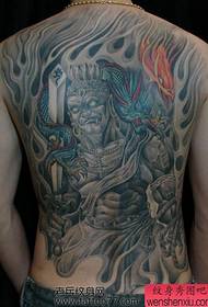 домінуючий візерунок татуювання Мінг Ванга з повним нахилом