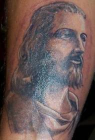 model de tatuaj cu imagini tânăr cu Iisus